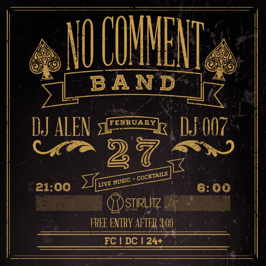 No Comment Band in Stirlitz Bar